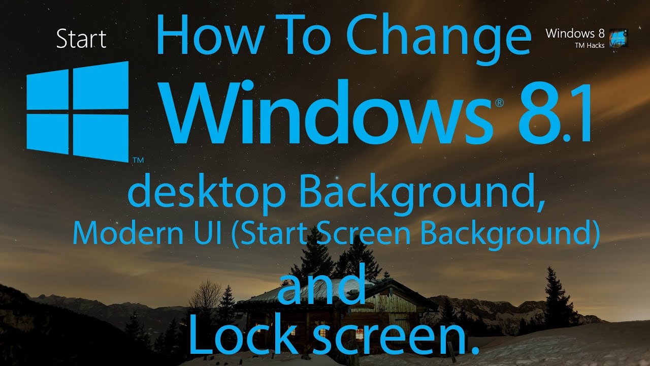 Change desktop background color windows 8