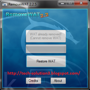 removewat windows 7 64 bits
